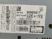 2011 Buick Regal Radio AM FM Cd Player Receiver Replacement Fits OEM Used Auto Parts - Oemusedautoparts1.com
