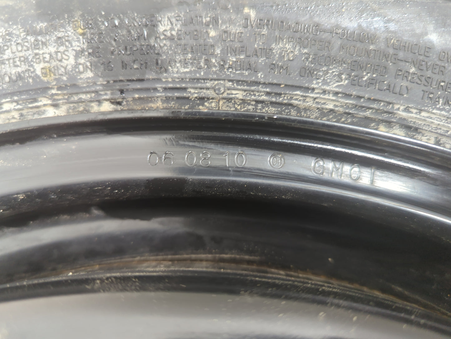 2011-2014 Buick Regal Spare Donut Tire Wheel Rim Oem - Oemusedautoparts1.com
