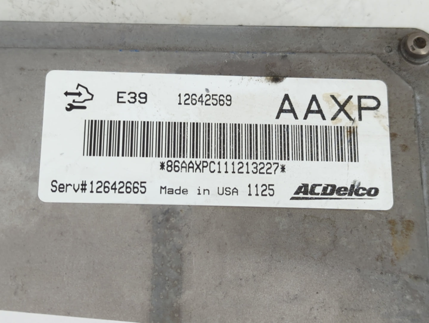 2011 Buick Regal PCM Engine Control Computer ECU ECM PCU OEM P/N:12642569 Fits Fits 2010 2012 2013 OEM Used Auto Parts - Oem