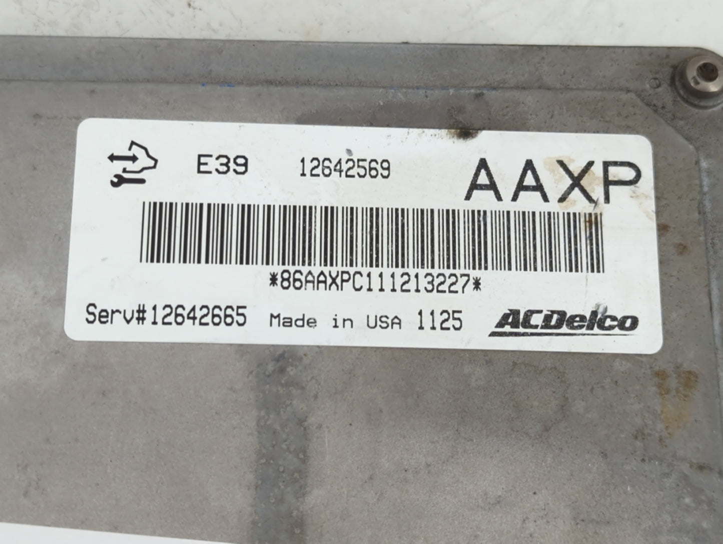 2011 Buick Regal PCM Engine Control Computer ECU ECM PCU OEM P/N:12642569 Fits Fits 2010 2012 2013 OEM Used Auto Parts - Oem