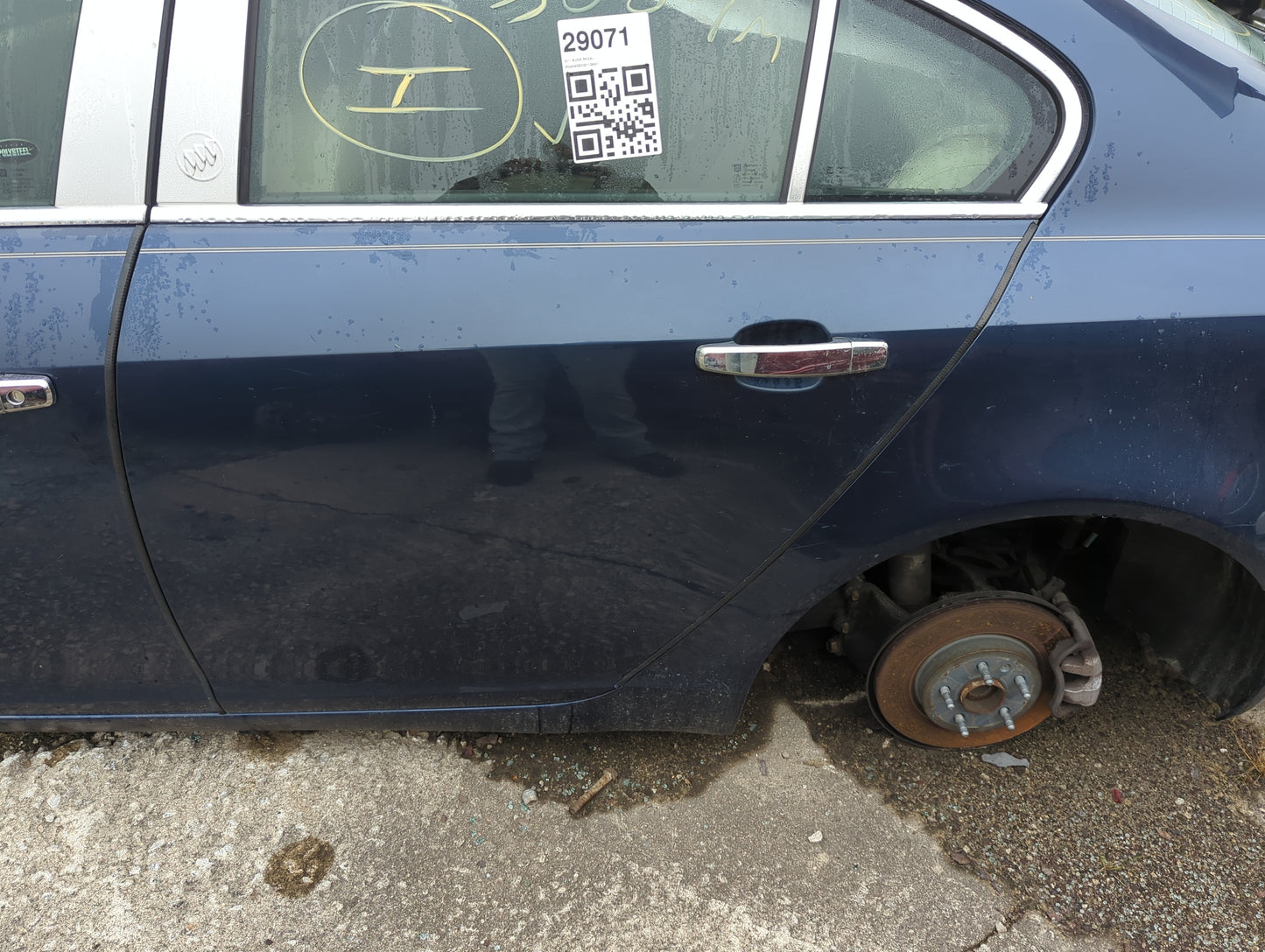 2011-2011 Buick Regal Driver Rear Door Oem - Oemusedautoparts1.com