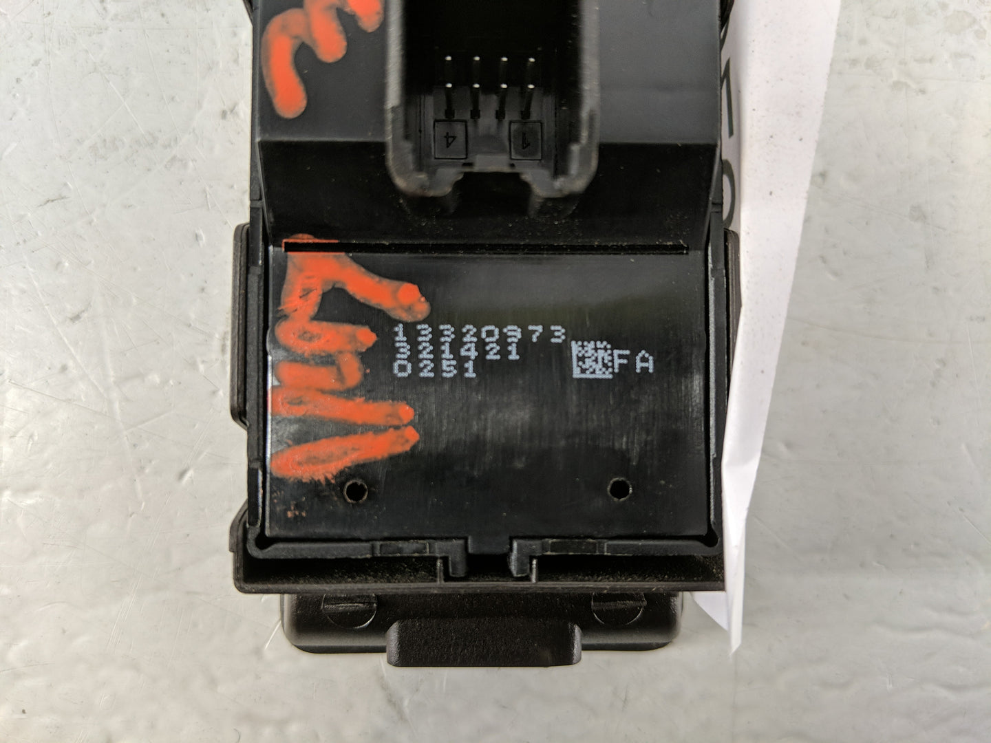 2011 Buick Regal Master Power Window Switch Replacement Driver Side Left P/N:13320973 Fits Fits 2012 OEM Used Auto Parts - O