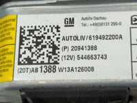 2011-2012 Buick Regal Air Bag Driver Left Steering Wheel Mounted P/N:20941388 Fits Fits 2011 2012 OEM Used Auto Parts - Oemu