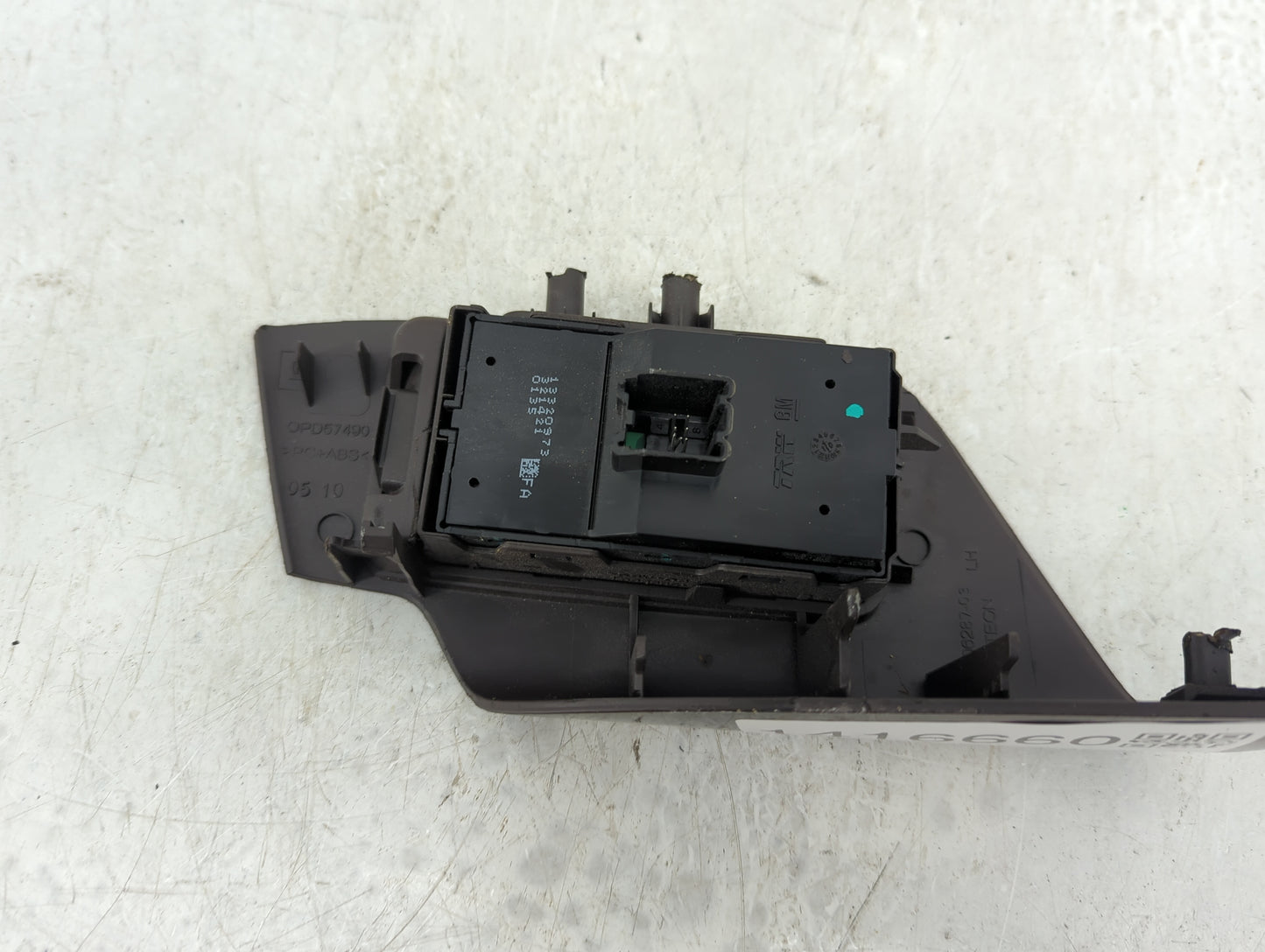 2011 Buick Regal Master Power Window Switch Replacement Driver Side Left P/N:13320973 Fits Fits 2012 OEM Used Auto Parts - O