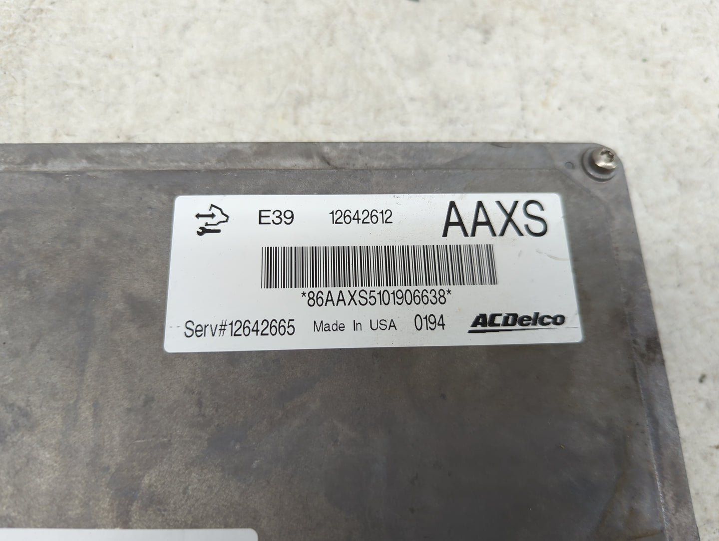 2011 Buick Regal PCM Engine Control Computer ECU ECM PCU OEM P/N:12642612 Fits Fits 2010 2012 2013 OEM Used Auto Parts - Oem