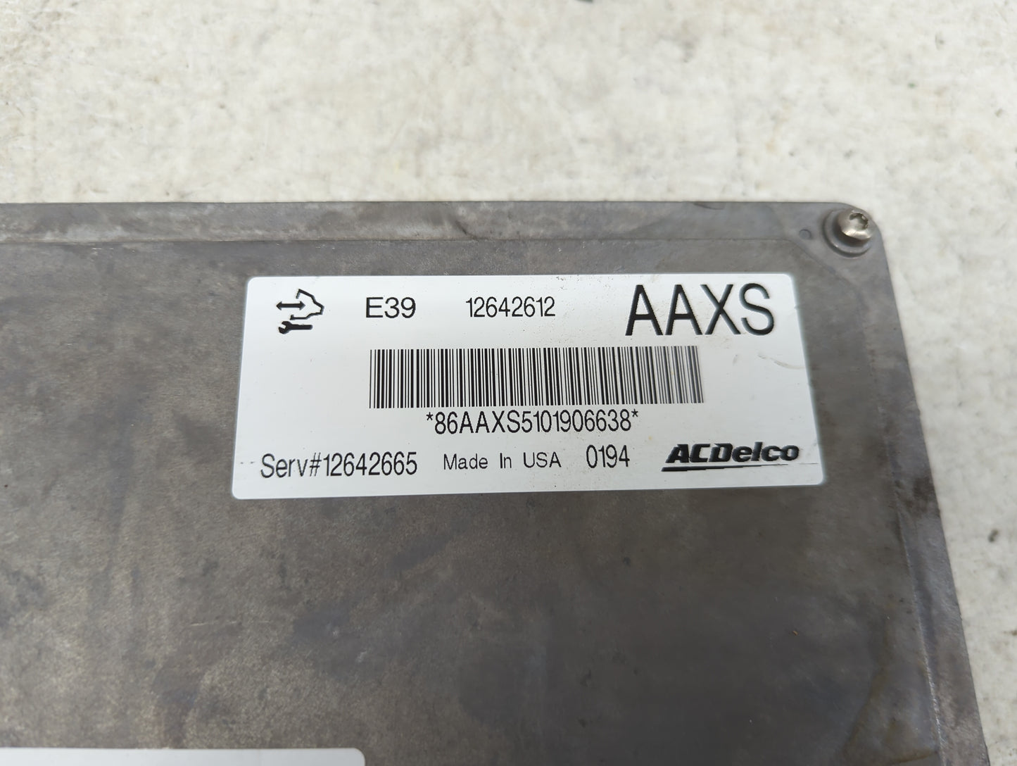 2011 Buick Regal PCM Engine Control Computer ECU ECM PCU OEM P/N:12642612 Fits Fits 2010 2012 2013 OEM Used Auto Parts - Oem