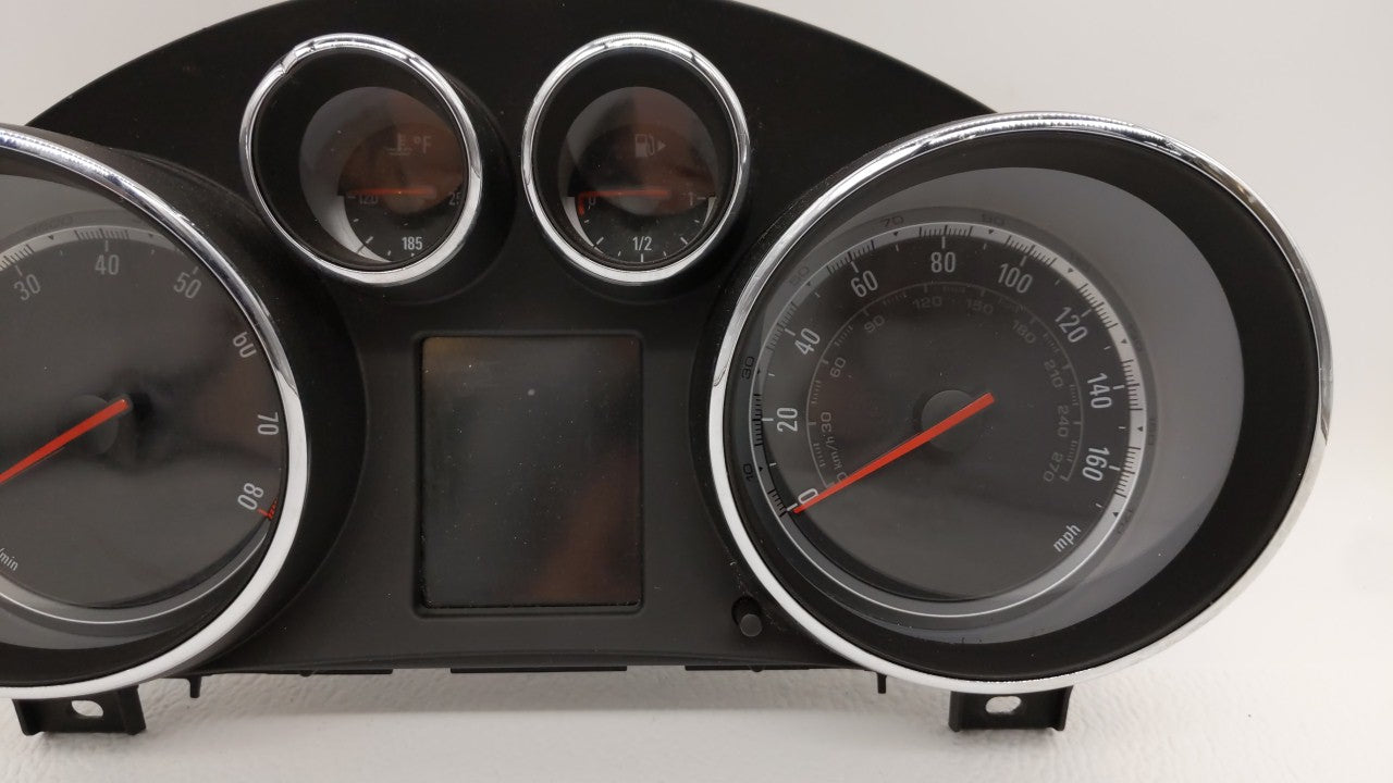 2011 Buick Regal Instrument Cluster Speedometer Gauges P/N:20970757 13332274 Fits OEM Used Auto Parts - Oemusedautoparts1.co
