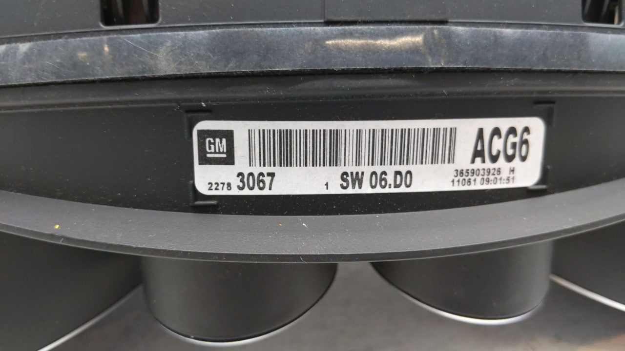 2011 Buick Regal Instrument Cluster Speedometer Gauges P/N:22783067 Fits OEM Used Auto Parts - Oemusedautoparts1.com