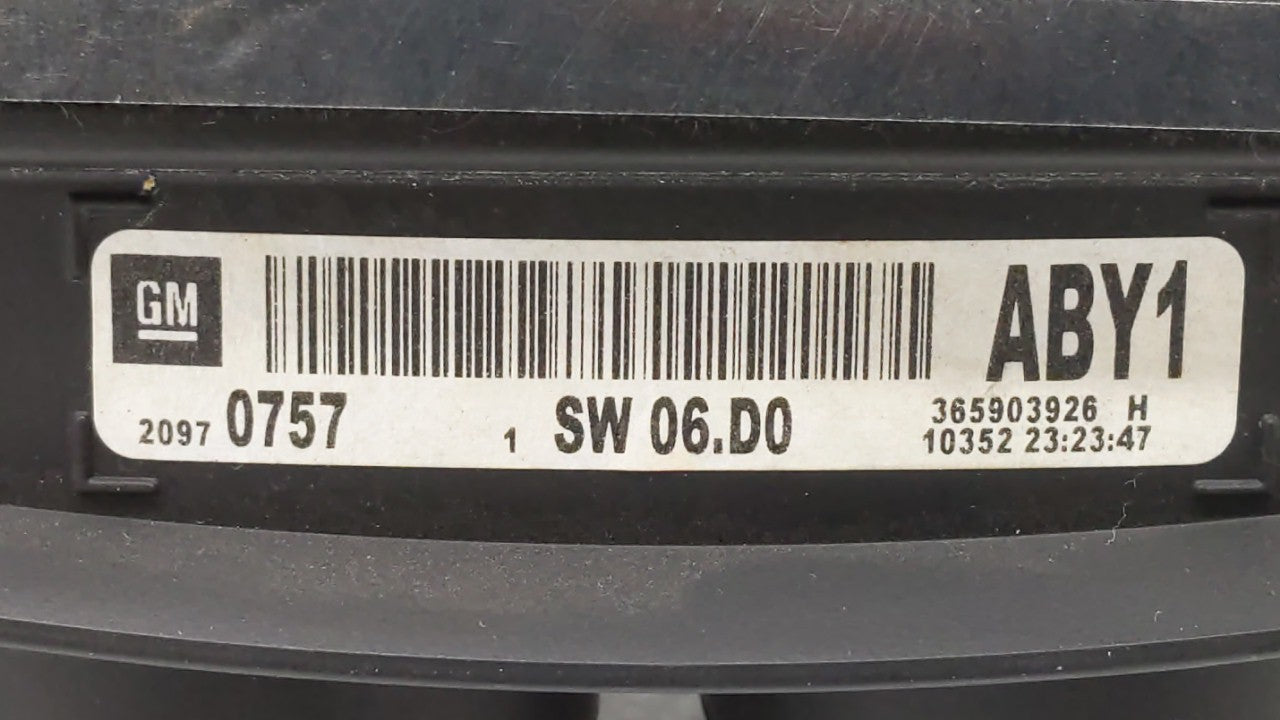 2011 Buick Regal Instrument Cluster Speedometer Gauges P/N:20970757 Fits OEM Used Auto Parts - Oemusedautoparts1.com