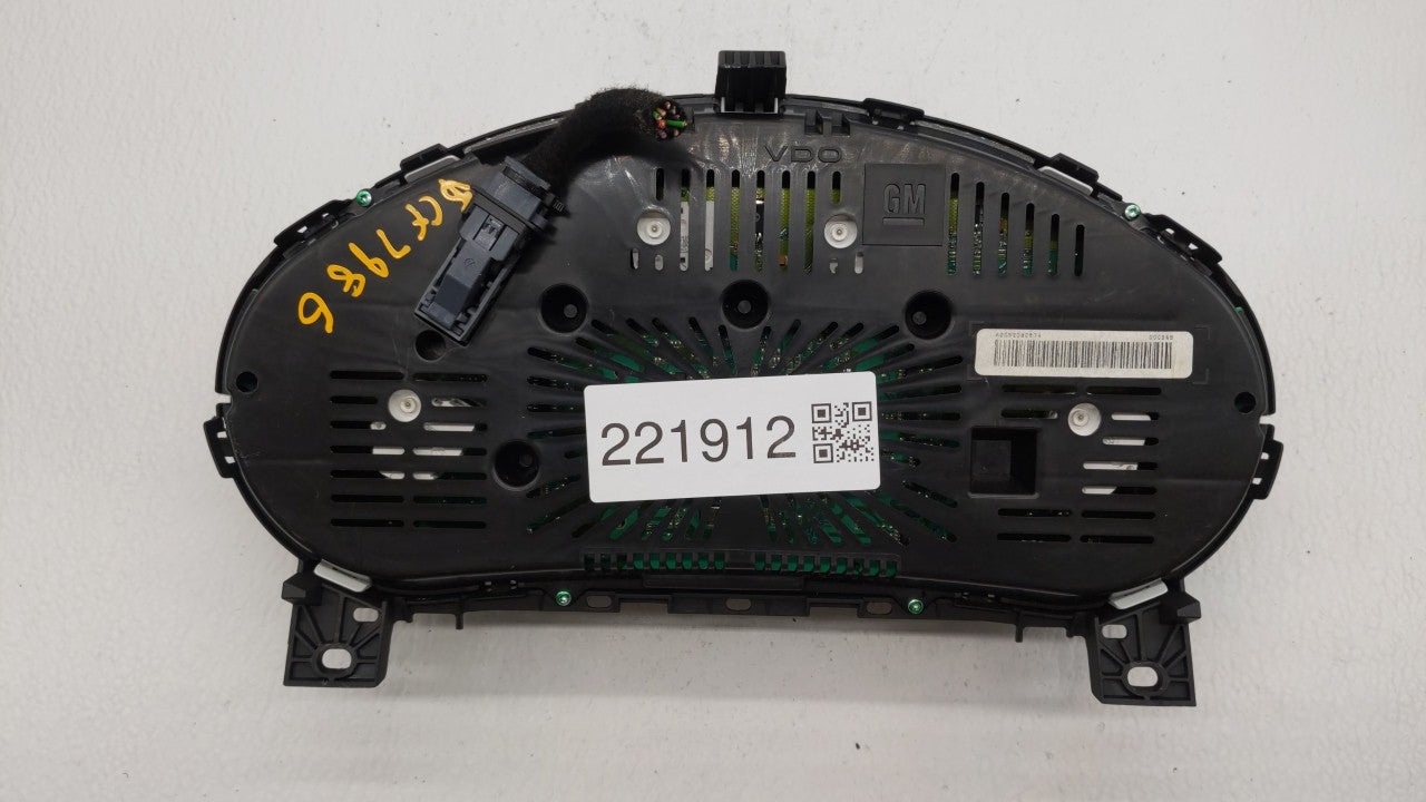 2011 Buick Regal Instrument Cluster Speedometer Gauges P/N:13332274 Fits OEM Used Auto Parts - Oemusedautoparts1.com