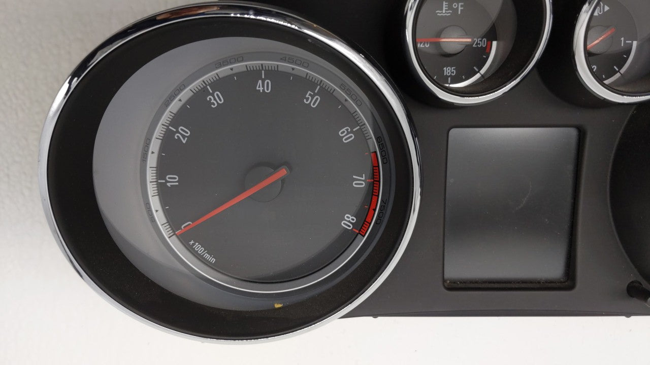 2011 Buick Regal Instrument Cluster Speedometer Gauges P/N:13332274 Fits OEM Used Auto Parts - Oemusedautoparts1.com