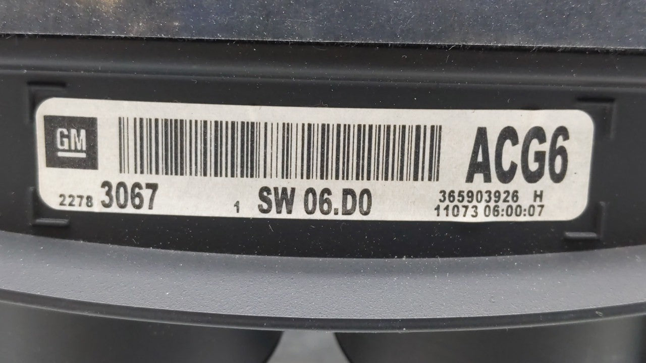 2011 Buick Regal Instrument Cluster Speedometer Gauges P/N:22783067 Fits OEM Used Auto Parts - Oemusedautoparts1.com