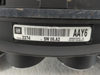 2011 Buick Regal Instrument Cluster Speedometer Gauges P/N:13332274 Fits OEM Used Auto Parts - Oemusedautoparts1.com