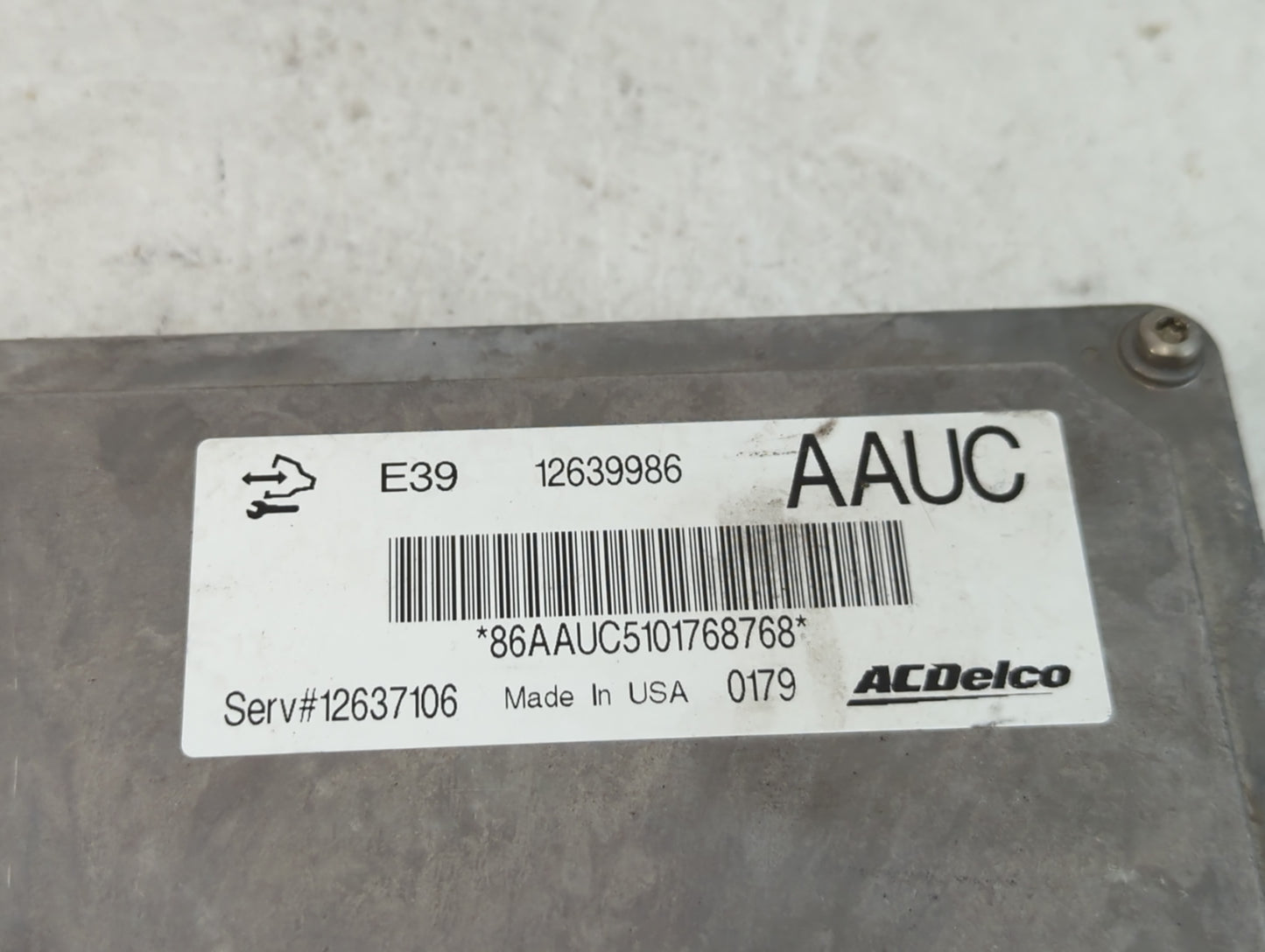 2011 Buick Regal PCM Engine Control Computer ECU ECM PCU OEM P/N:12639986 Fits Fits 2010 2012 2013 OEM Used Auto Parts - Oem