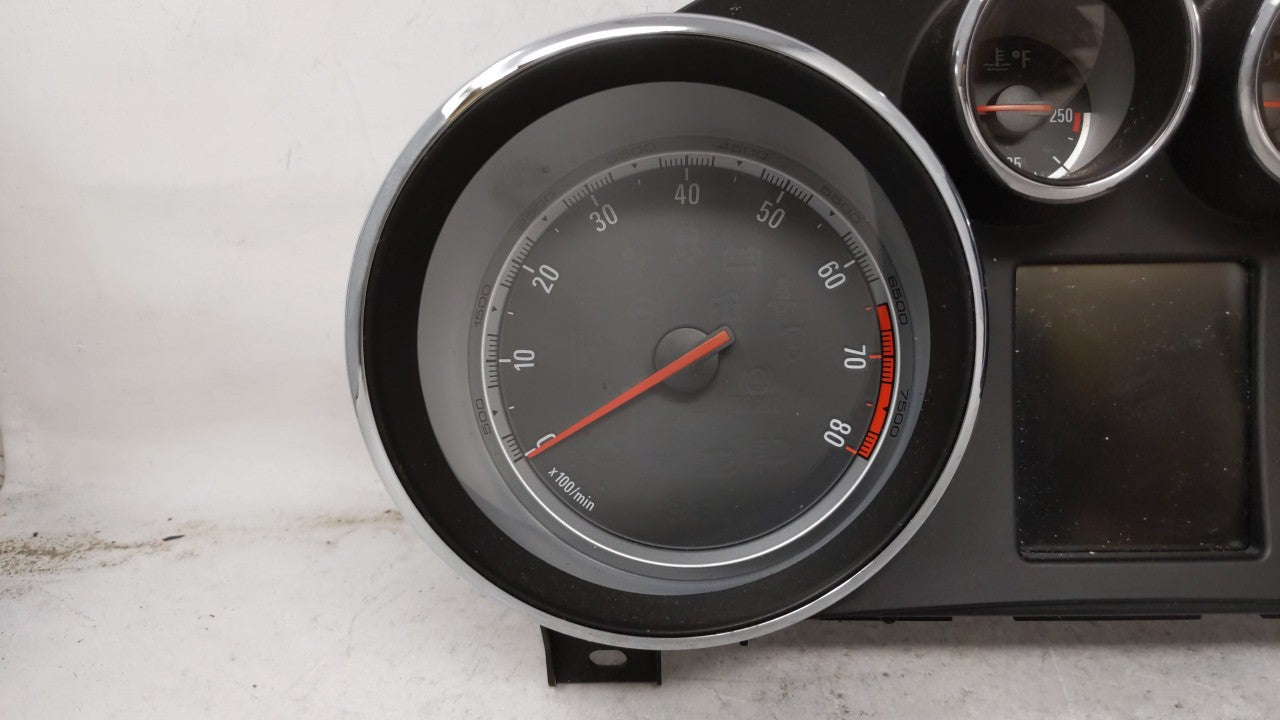 2011 Buick Regal Instrument Cluster Speedometer Gauges P/N:22783067 Fits OEM Used Auto Parts - Oemusedautoparts1.com