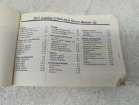 2011 Cadillac Cts Owners Manual Book Guide P/N:2597455B OEM Used Auto Parts - Oemusedautoparts1.com