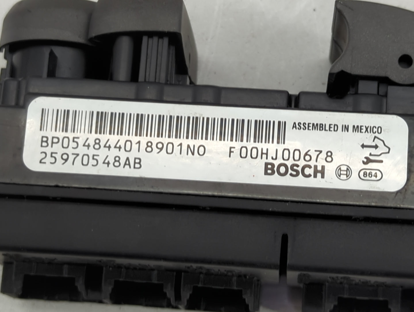 2008-2014 Cadillac Cts Master Power Window Switch Replacement Driver Side Left P/N:25970548AB F00HJ00678 Fits OEM Used Auto 