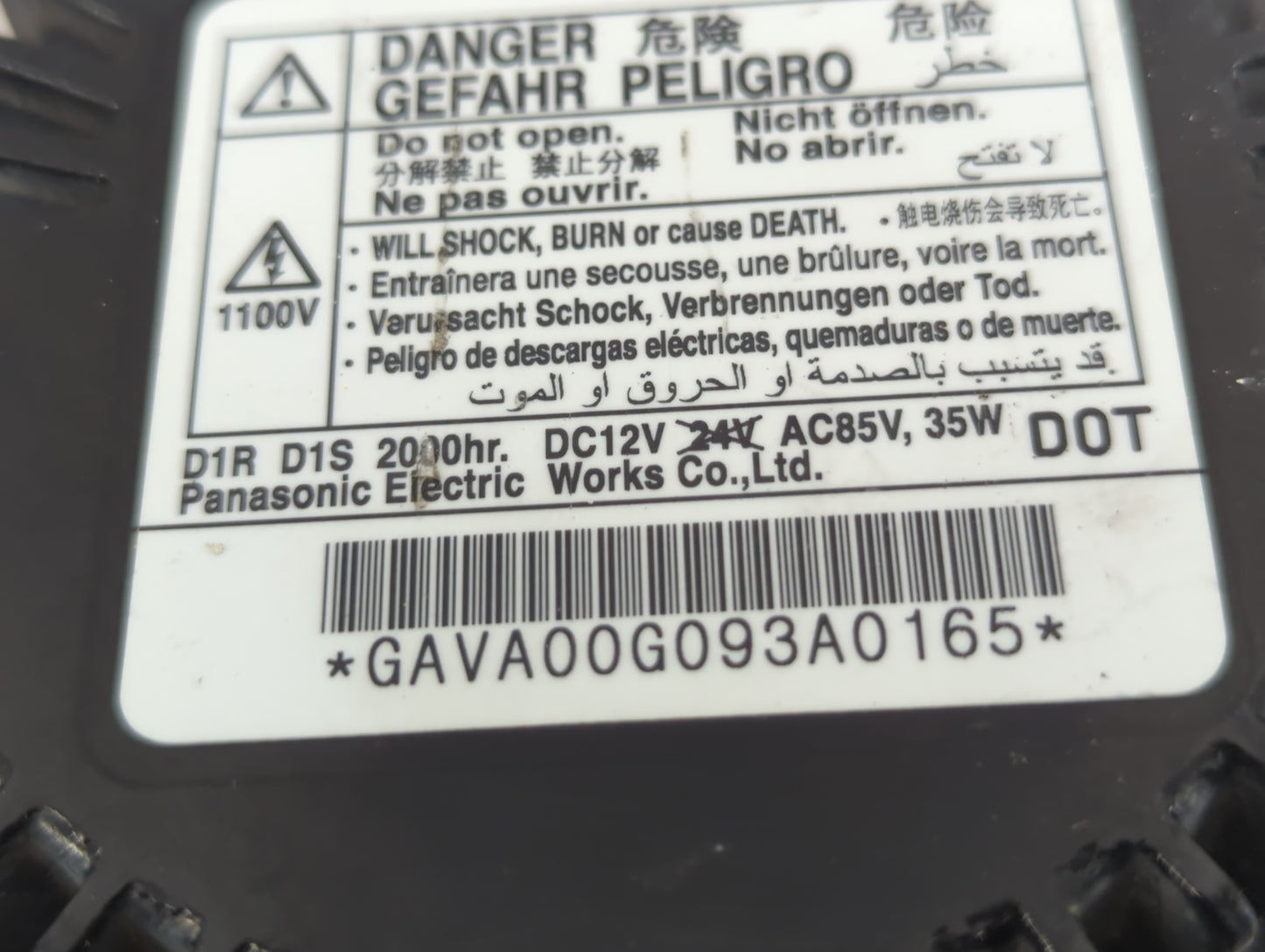 2008-2013 Cadillac Cts Headlight Ballast Head Light Silver Coast Metallic - Oemusedautoparts1.com