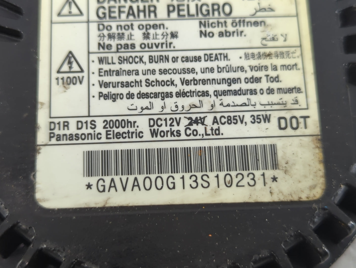 2010-2012 Cadillac Cts Headlight Ballast Head Light - Oemusedautoparts1.com