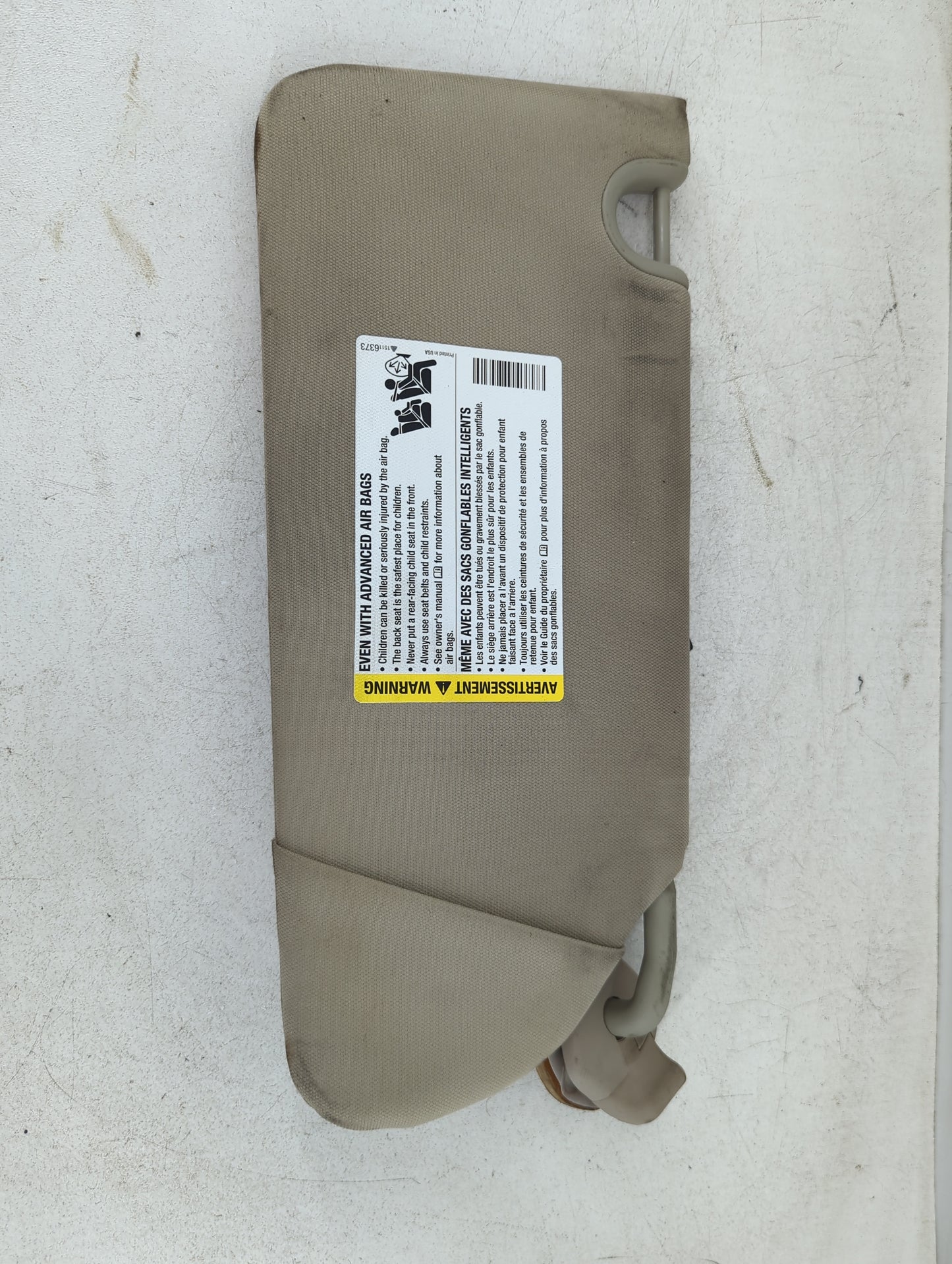 2008-2011 Cadillac Dts Sun Visor Shade Replacement Passenger Right Mirror Fits Fits 2008 2009 2010 2011 OEM Used Auto Parts 