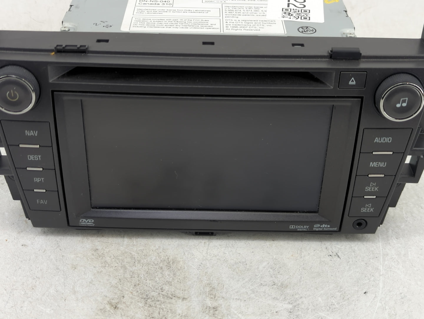 2009-2011 Cadillac Dts Radio AM FM Cd Player Receiver Replacement P/N:DW468100-6502 25993432 Fits Fits 2009 2010 2011 OEM Us