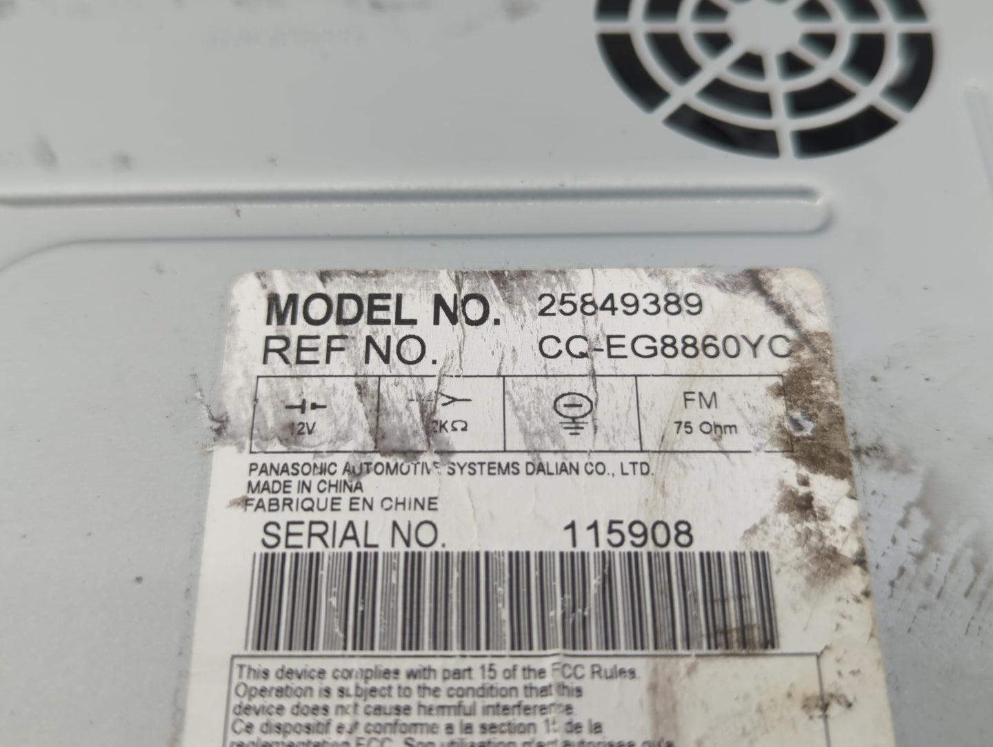 2008-2011 Cadillac Dts Am Fm Cd Player Radio Receiver - Oemusedautoparts1.com