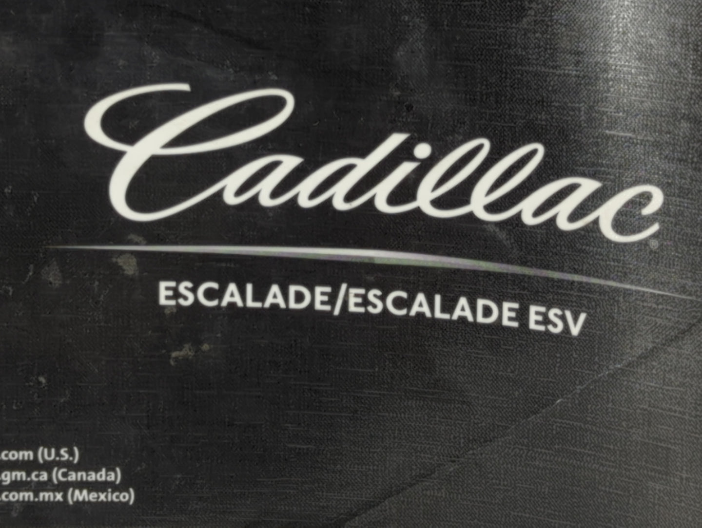 2011 Cadillac Escalade Owners Manual Book Guide P/N:25965920 OEM Used Auto Parts - Oemusedautoparts1.com