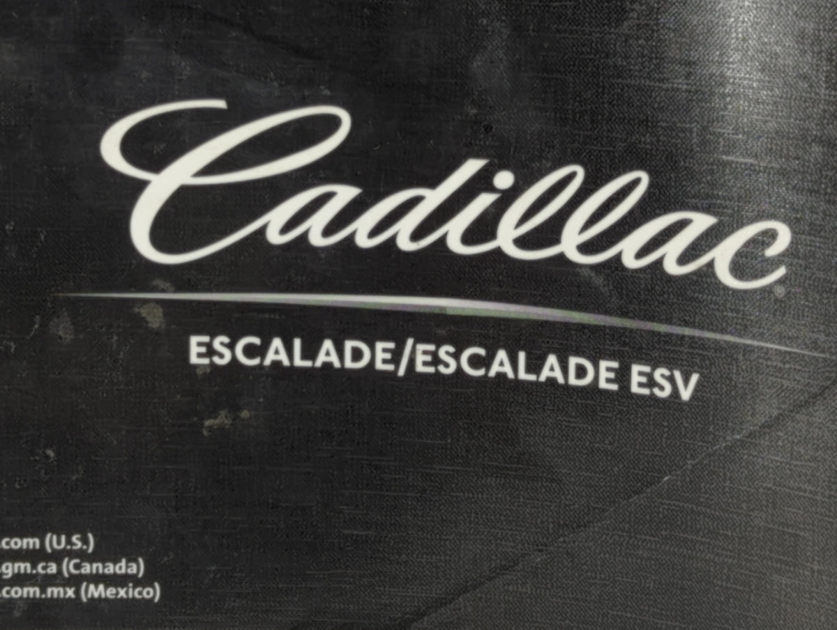 2011 Cadillac Escalade Owners Manual Book Guide P/N:25965920 OEM Used Auto Parts - Oemusedautoparts1.com