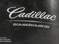 2011 Cadillac Escalade Owners Manual Book Guide P/N:25965920 OEM Used Auto Parts - Oemusedautoparts1.com