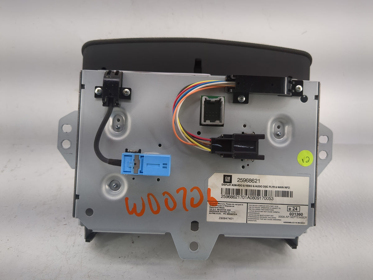 2010-2012 Cadillac Srx Information Radio Display Screen 1222994 - Oemusedautoparts1.com