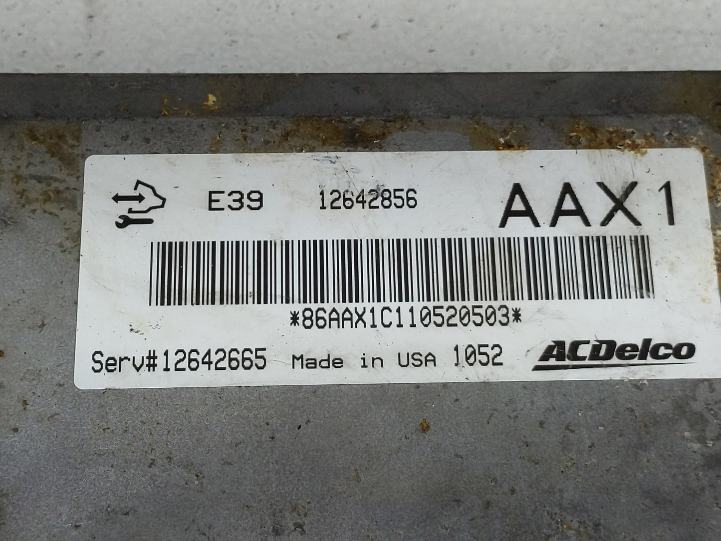 2010-2011 Cadillac Srx PCM Engine Control Computer ECU ECM PCU OEM P/N:12642856 Fits Fits 2010 2011 2012 2013 OEM Used Auto 