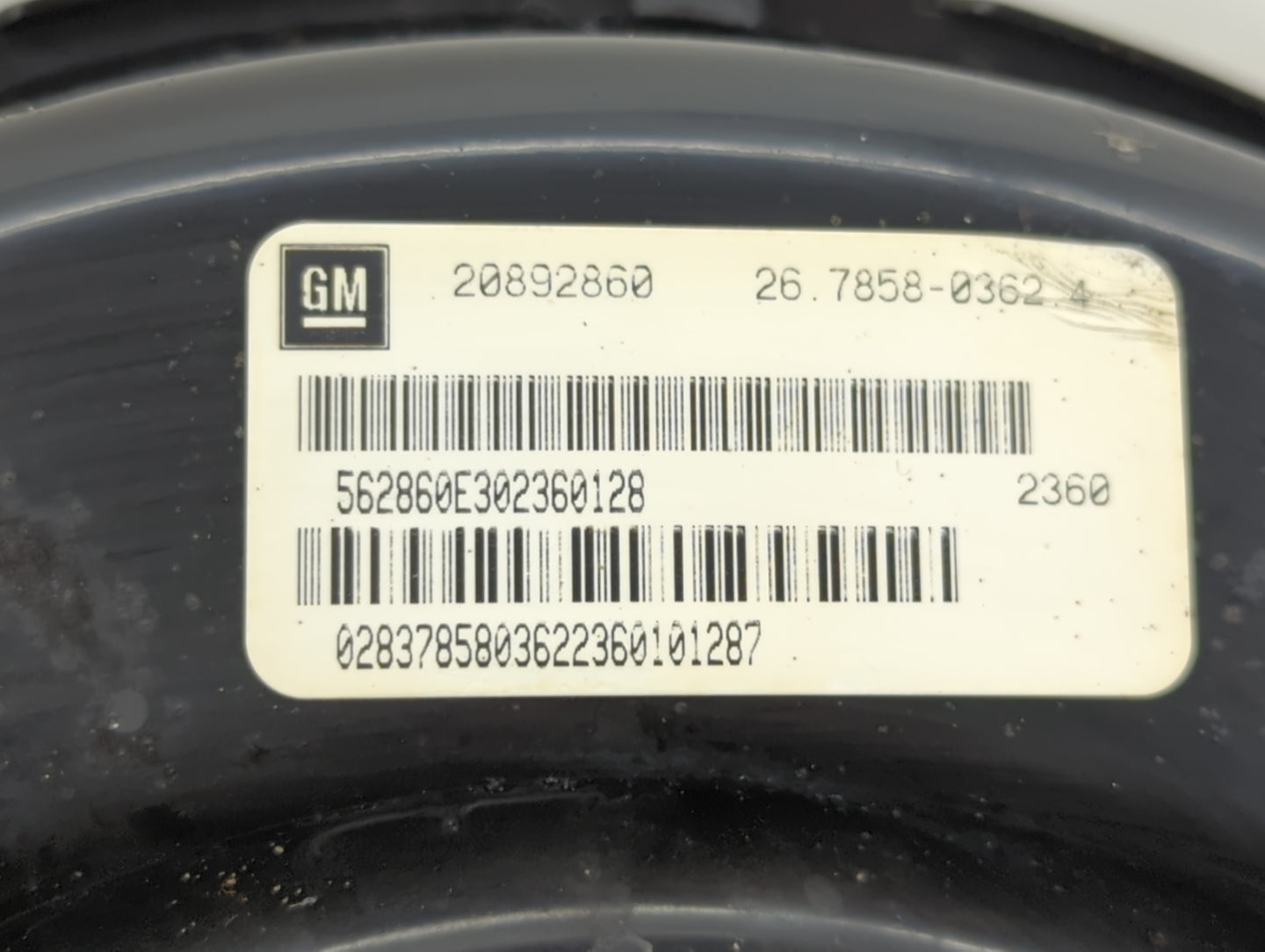 2010-2012 Cadillac Srx Power Brake Booster Oem - Oemusedautoparts1.com