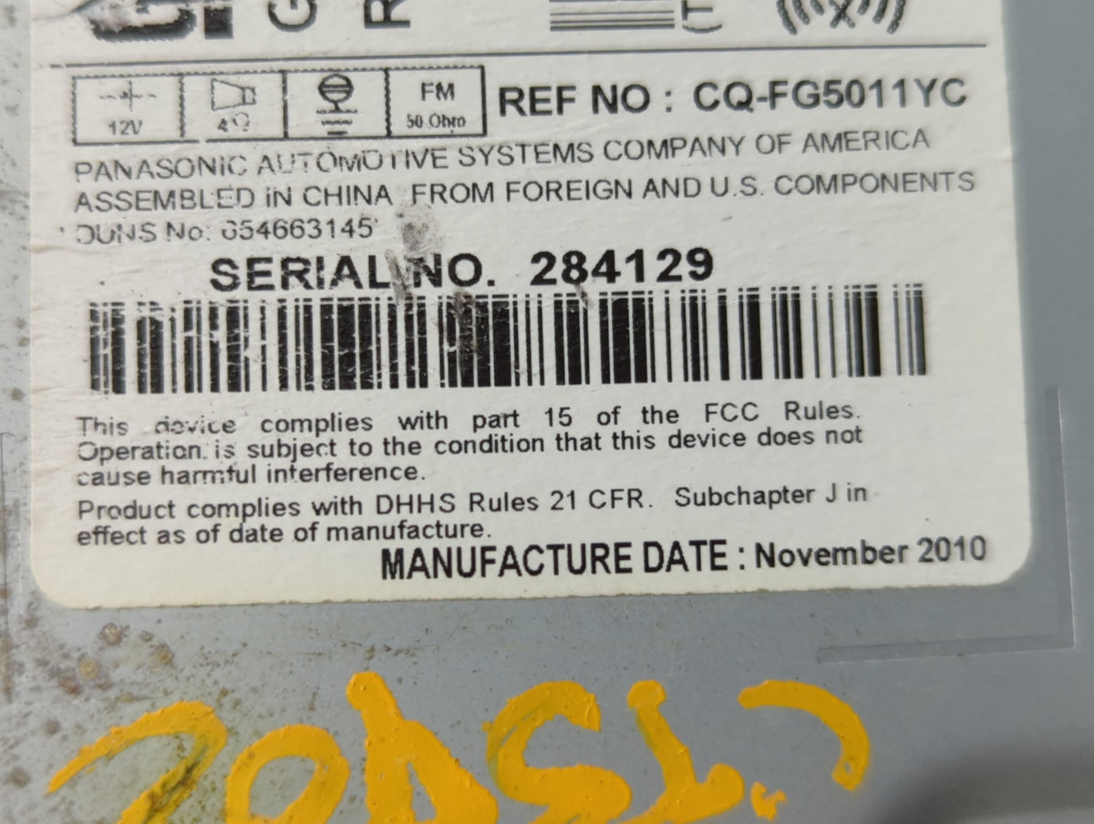 2011-2012 Cadillac Srx Am Fm Cd Player Radio Receiver 457037 - Oemusedautoparts1.com