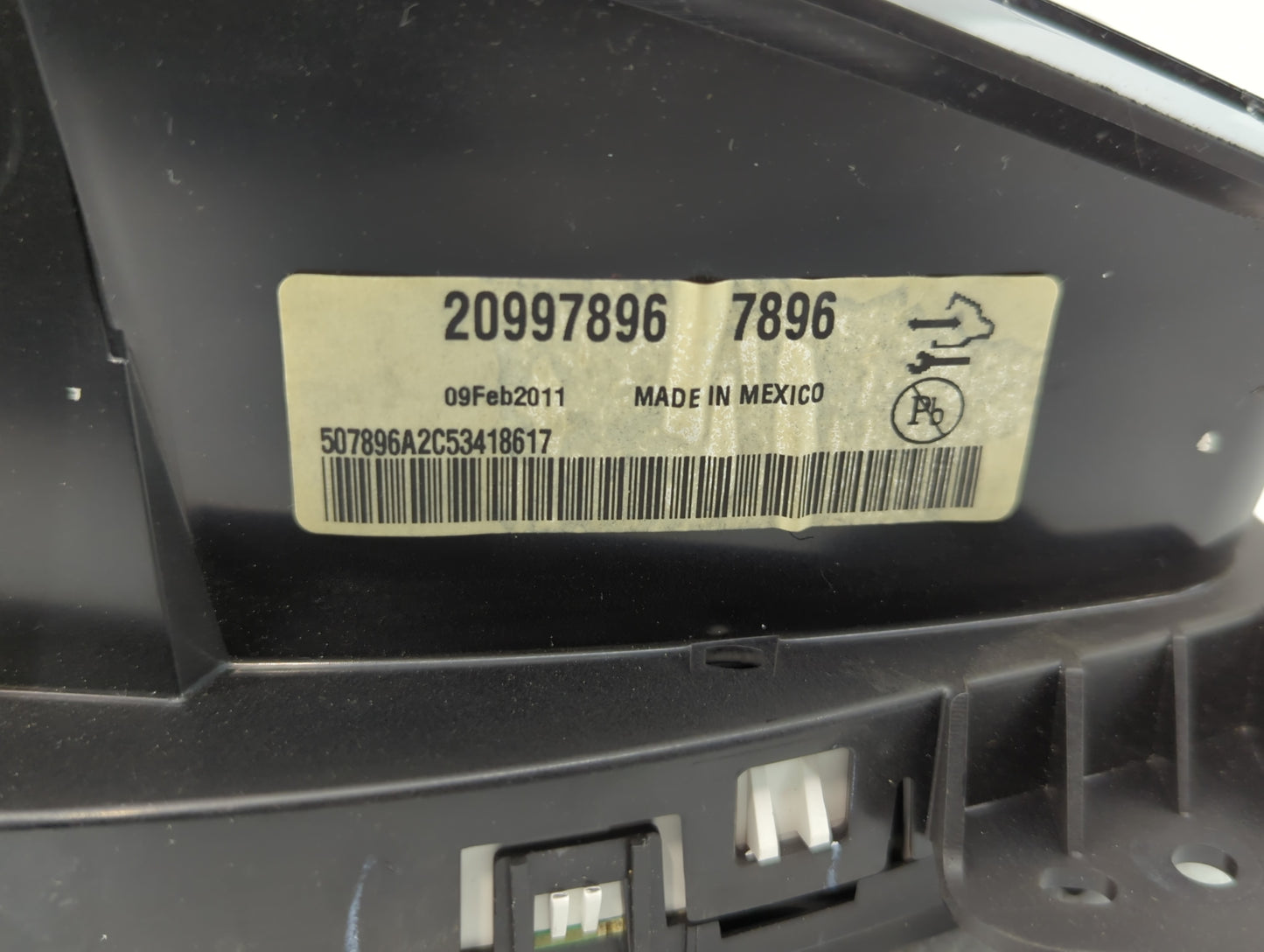 2011 Cadillac Srx Instrument Cluster Speedometer Gauges P/N:20997896 Fits OEM Used Auto Parts - Oemusedautoparts1.com