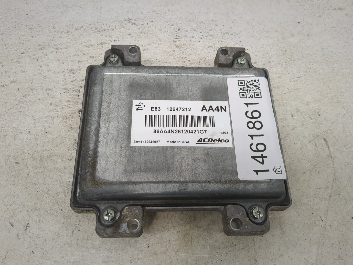 2009-2011 Chevrolet Aveo PCM Engine Control Computer ECU ECM PCU OEM P/N:12647212 12638924, 86AARG46109100DA, 12636386 Fits 