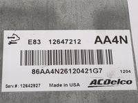 2009-2011 Chevrolet Aveo PCM Engine Control Computer ECU ECM PCU OEM P/N:12647212 12638924, 86AARG46109100DA, 12636386 Fits 