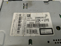 2011-2012 Chevrolet Camaro Radio AM FM Cd Player Receiver Replacement P/N:20983517 Fits Fits 2010 2011 2012 OEM Used Auto Pa