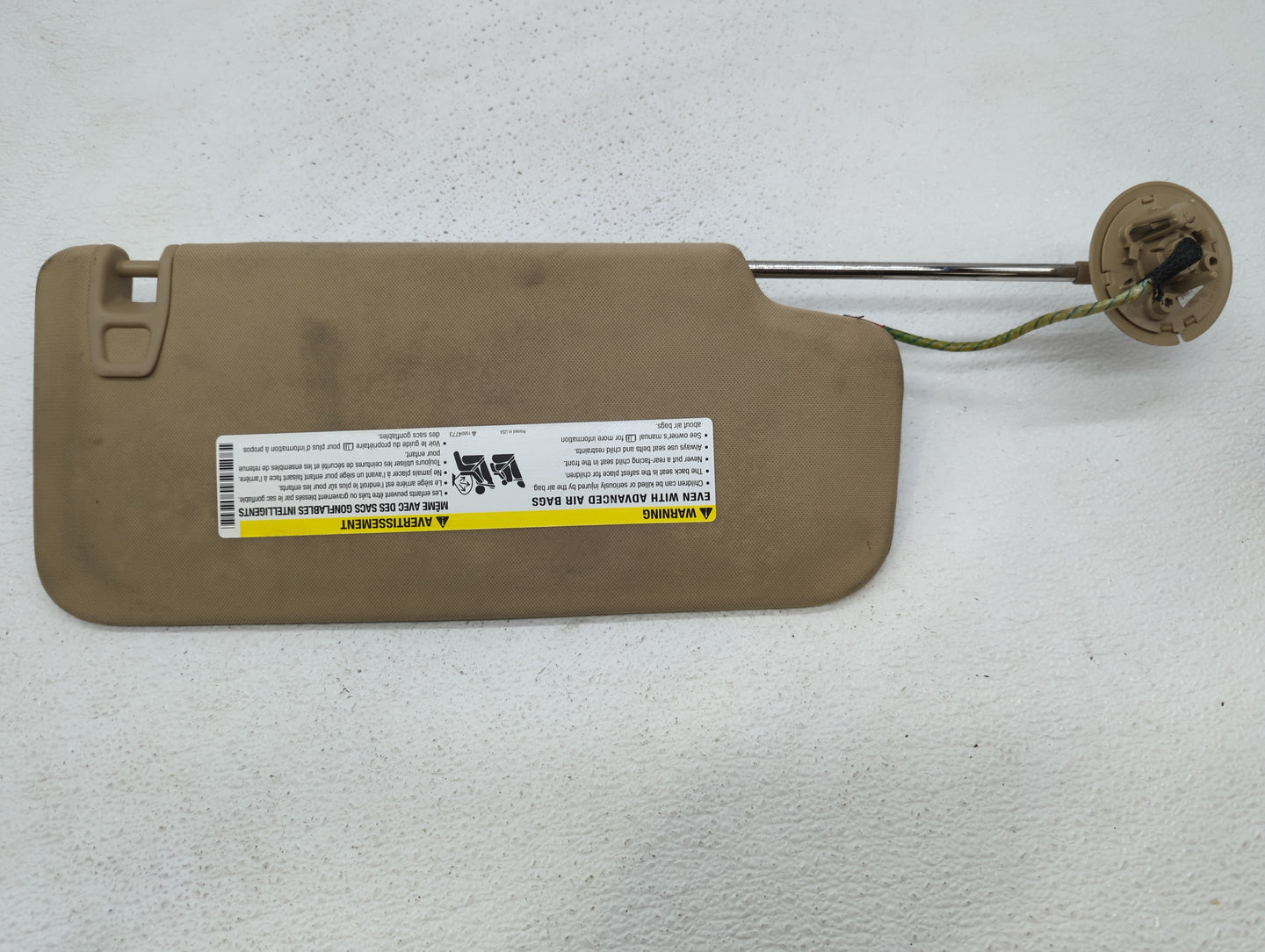 2010-2015 Chevrolet Camaro Sun Visor Shade Replacement Driver Left Mirror Fits Fits 2010 2011 2012 2013 2014 2015 OEM Used A