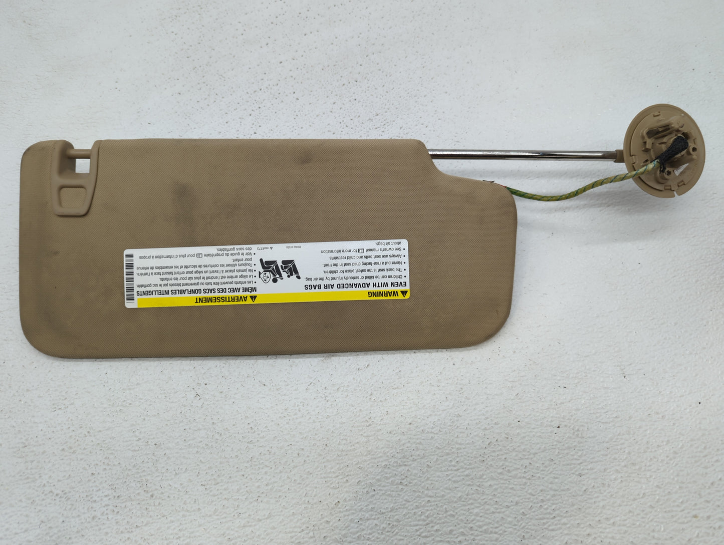 2010-2015 Chevrolet Camaro Sun Visor Shade Replacement Driver Left Mirror Fits Fits 2010 2011 2012 2013 2014 2015 OEM Used A