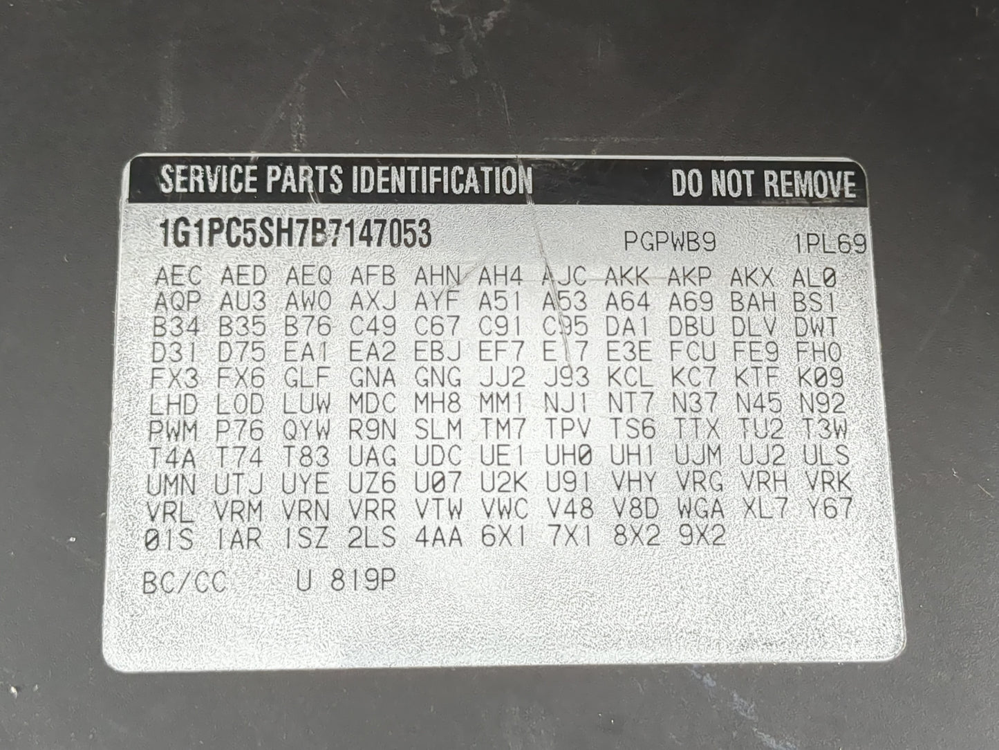 2011 Chevrolet Cruze Passenger Glove Box Door Storage Compartment 1035567 - Oemusedautoparts1.com