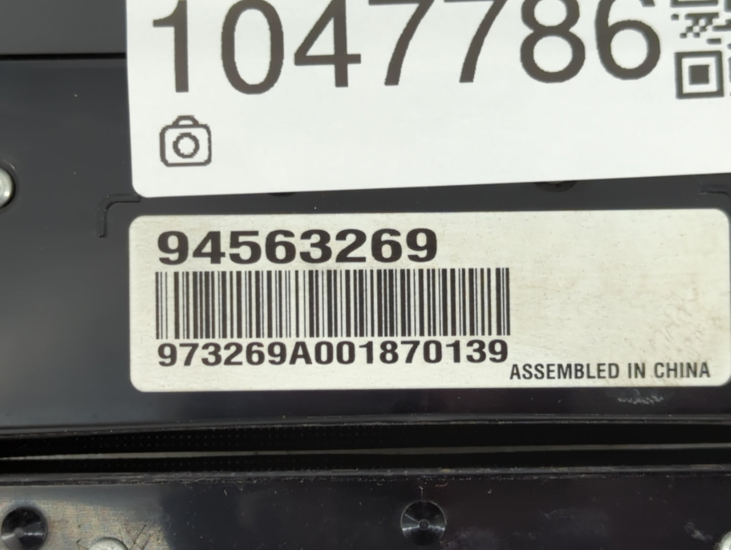 2011 Chevrolet Cruze Radio AM FM Cd Player Receiver Replacement P/N:94563269 Fits OEM Used Auto Parts - Oemusedautoparts1.co