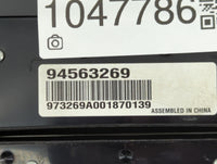 2011 Chevrolet Cruze Radio AM FM Cd Player Receiver Replacement P/N:94563269 Fits OEM Used Auto Parts - Oemusedautoparts1.co