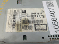 2011-2012 Chevrolet Cruze Radio AM FM Cd Player Receiver Replacement P/N:20983517 Fits Fits 2010 2011 2012 OEM Used Auto Par