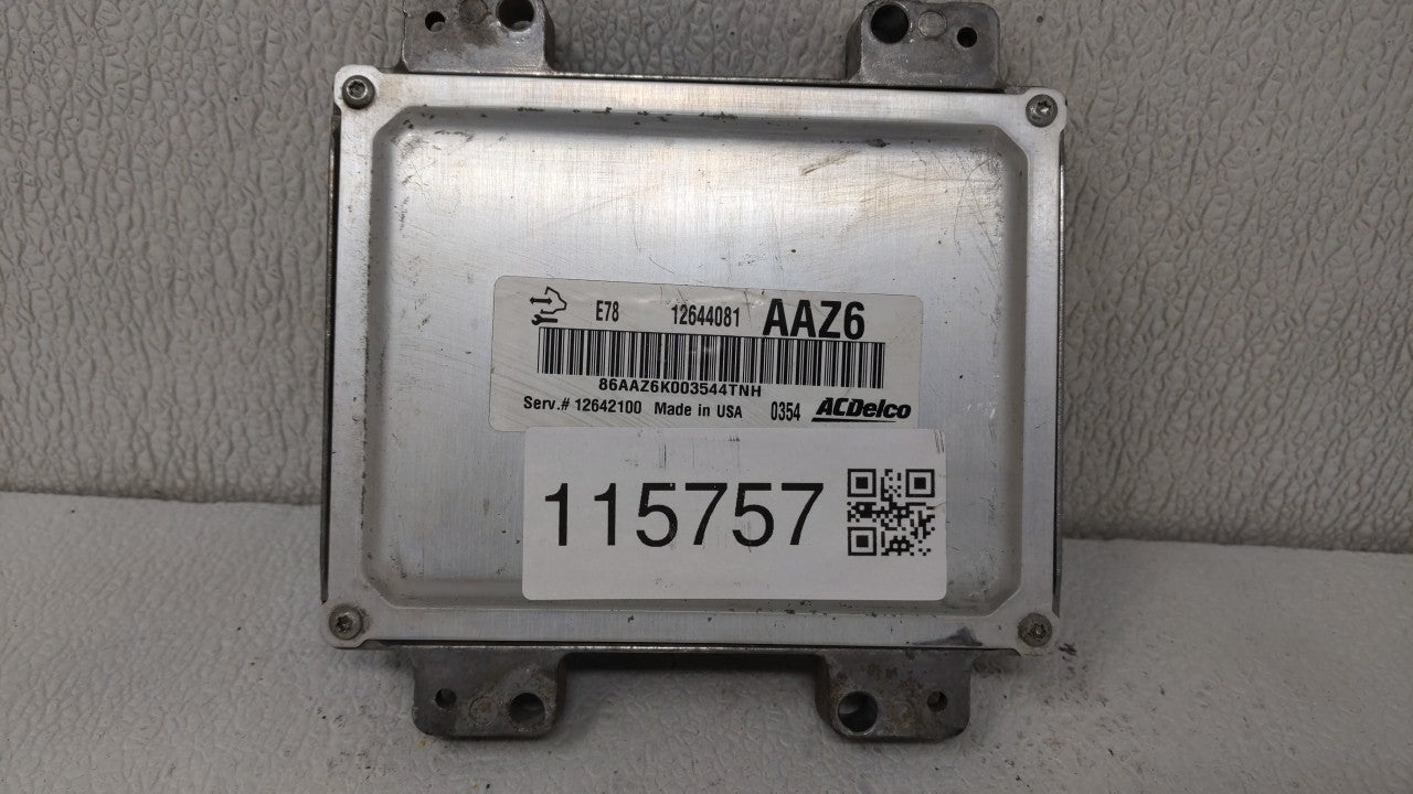 2011 Chevrolet Cruze PCM Engine Control Computer ECU ECM PCU OEM P/N:12645606 12644081 Fits OEM Used Auto Parts - Oemusedaut