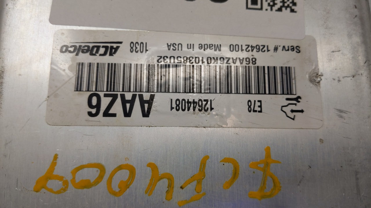 2011 Chevrolet Cruze PCM Engine Control Computer ECU ECM PCU OEM P/N:12645606,12644081 12645606 Fits OEM Used Auto Parts - O