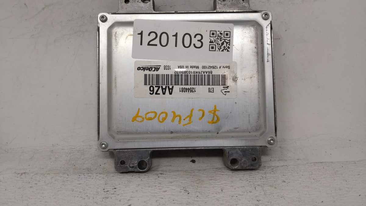 2011 Chevrolet Cruze PCM Engine Control Computer ECU ECM PCU OEM P/N:12645606 12644081 OEM Used Auto Parts - Oemusedautopart
