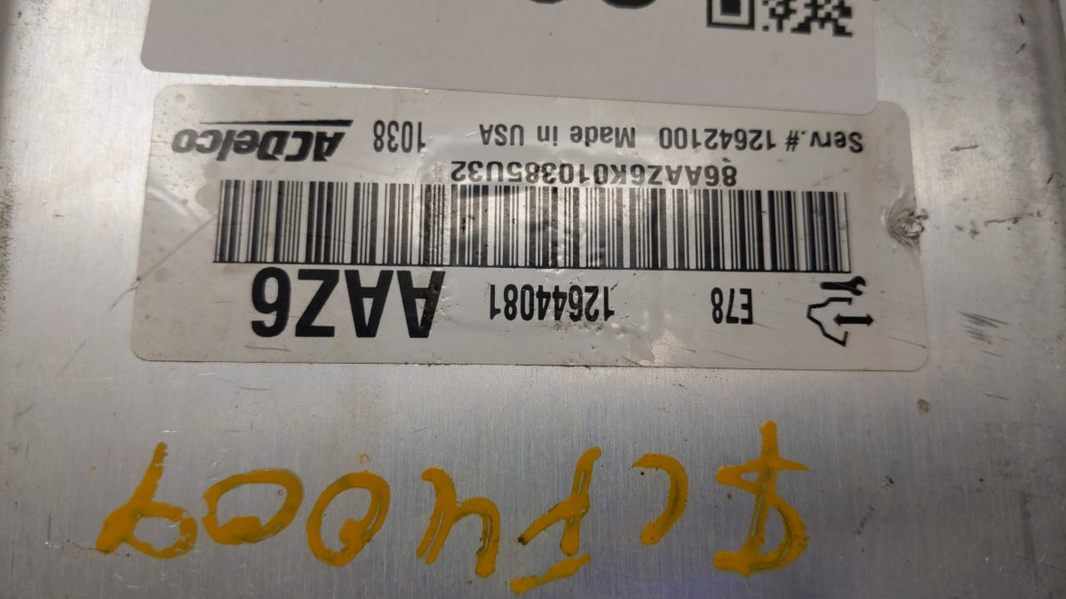 2011 Chevrolet Cruze PCM Engine Control Computer ECU ECM PCU OEM P/N:12645606 12644081 OEM Used Auto Parts - Oemusedautopart