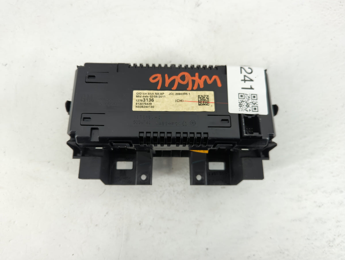 2011 Chevrolet Cruze Information Radio Display Screen 1229241 - Oemusedautoparts1.com