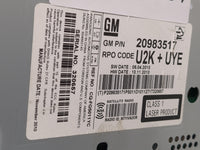 2011-2012 Chevrolet Cruze Radio AM FM Cd Player Receiver Replacement P/N:20983517 Fits Fits 2010 2011 2012 OEM Used Auto Par