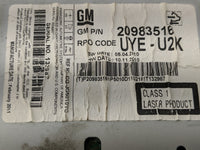 2011-2012 Chevrolet Cruze Radio AM FM Cd Player Receiver Replacement P/N:20983516 Fits Fits 2010 2011 2012 OEM Used Auto Par